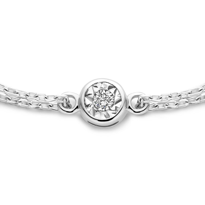 Isabel Bernard De La Paix Inaya 14 Karat | Weißgold Armband | Diamant 0.02 Karat | IBD320010-zoom-