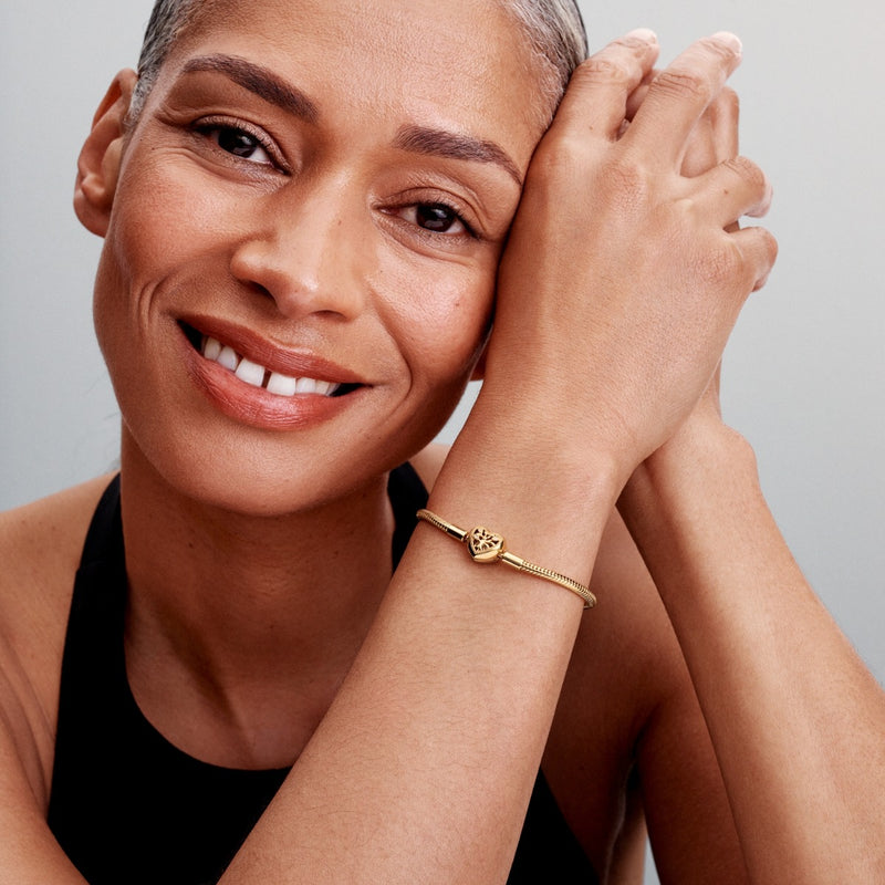 Pandora Moments 14 Karat Gold Plated Bracelet 563516C01-20-zoom-