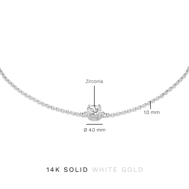 Isabel Bernard Saint Germain Faïs 14 Karat | Weißgold Armband IB320105-zoom-