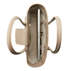 Isabel Bernard Honoré Lysanne Taupe Calfskin Shopper IB25023