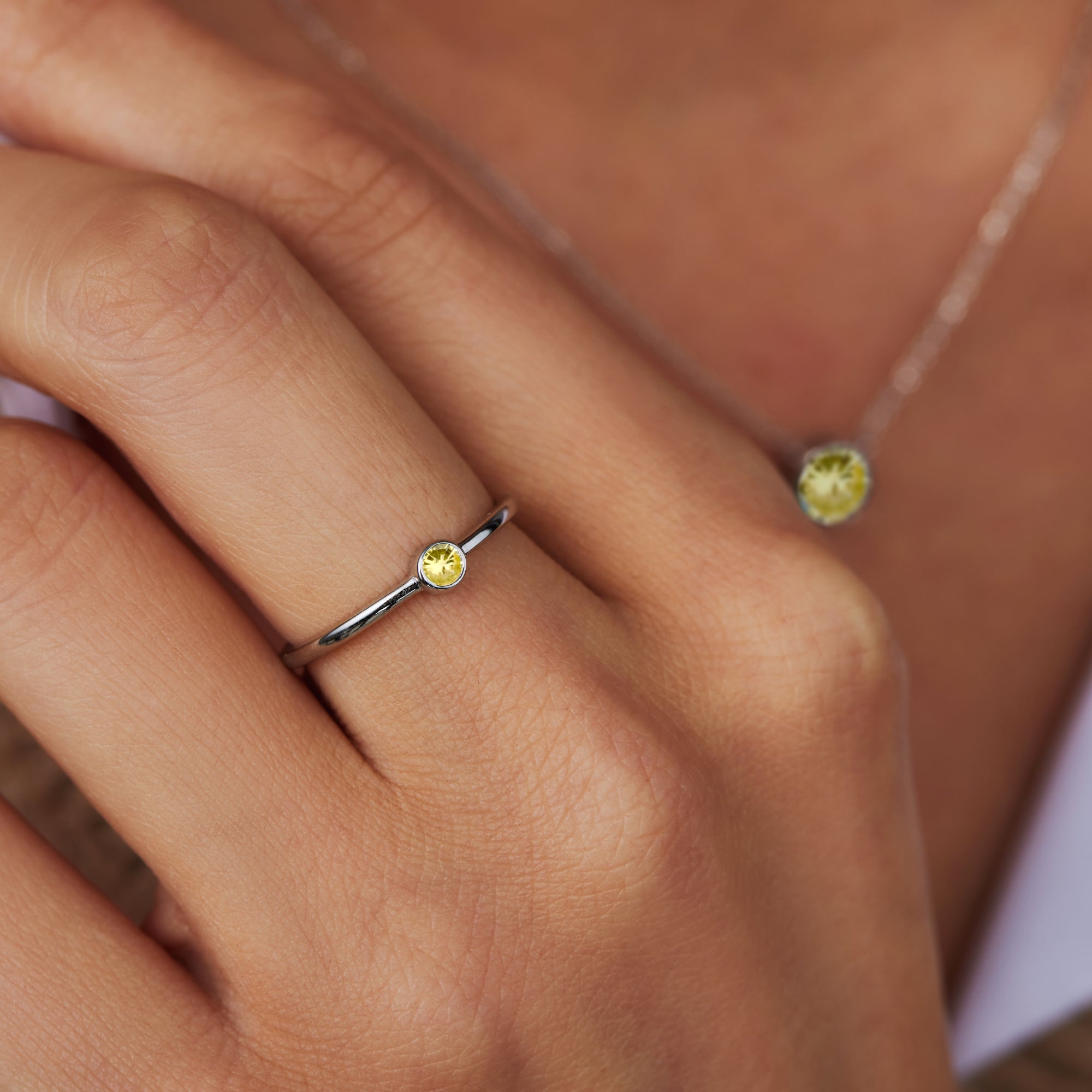 Violet Hamden Venus 925 Sterling Silver Ring with Birthstone VH330007NOV-60