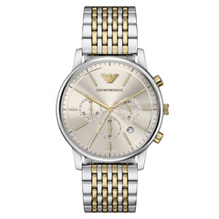 Emporio Armani Round Grey Dial Watch AR11773