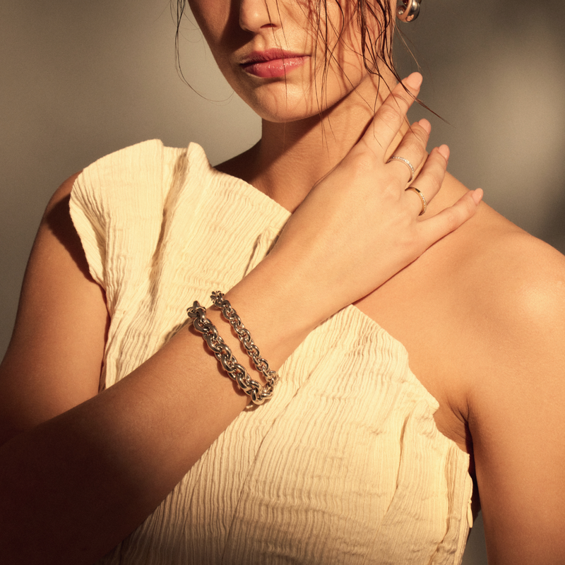 Parte Di Me Bibbiena Poppi Mila 925 Sterling Silber Link Armband PDM32125-zoom-