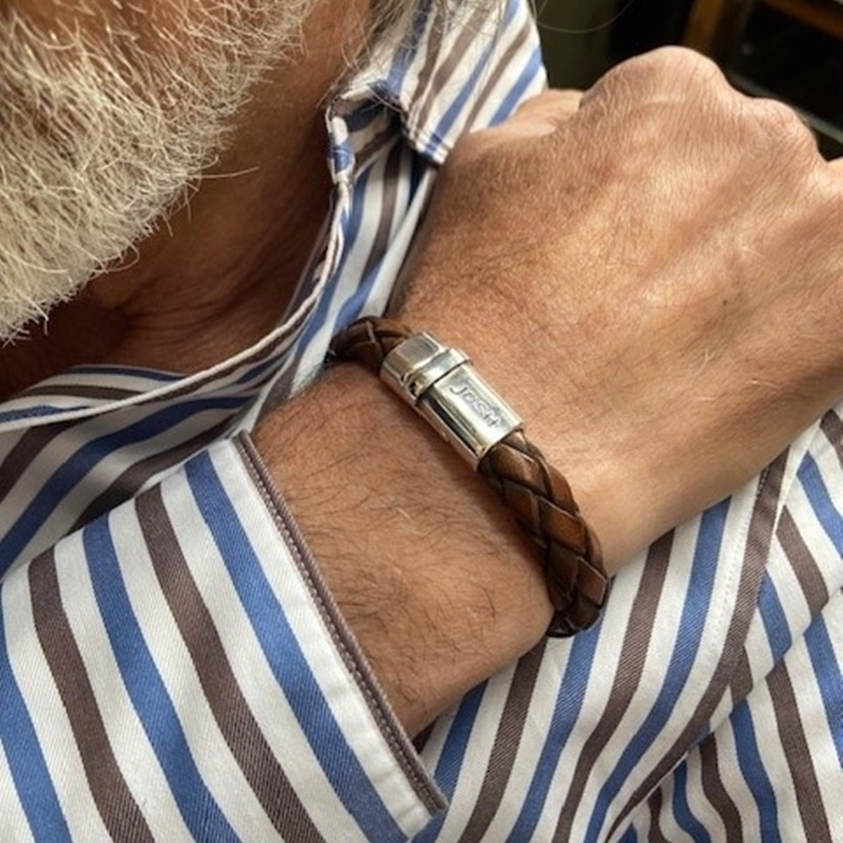 Josh Brown Bracelet 09325-BRA-S/COGNAC/L-1