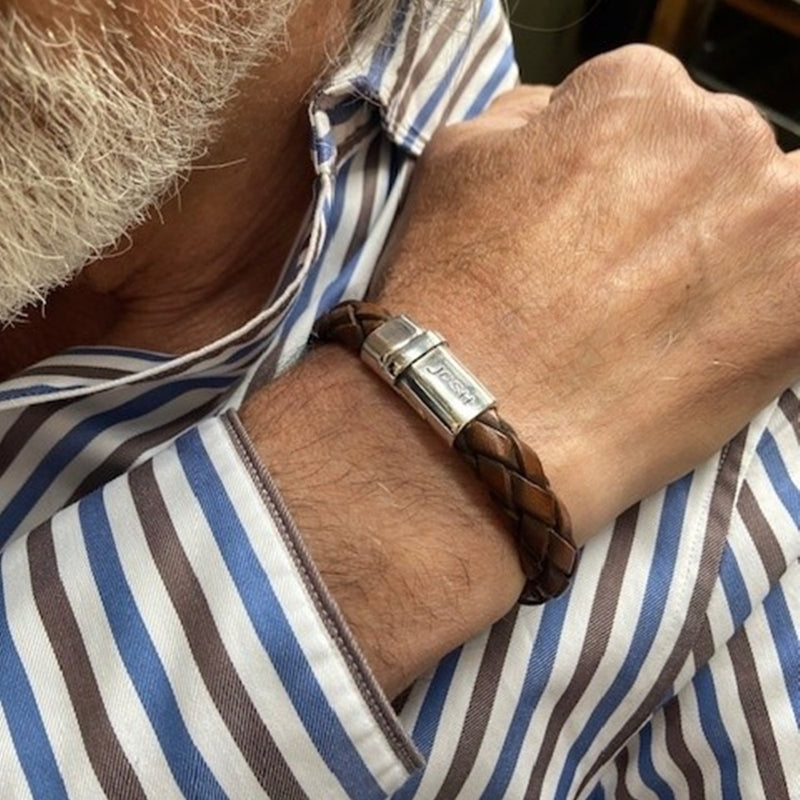 Josh Braun Armband 09325-BRA-S/COGNAC/L-1-zoom-