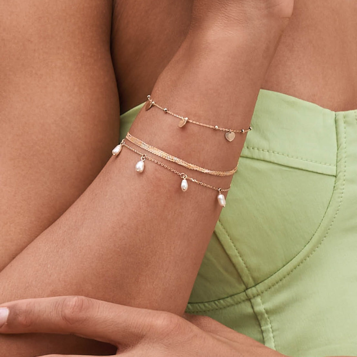 Jackie Gold Cuore 14 Karat Gold Bracelet JKB24.471