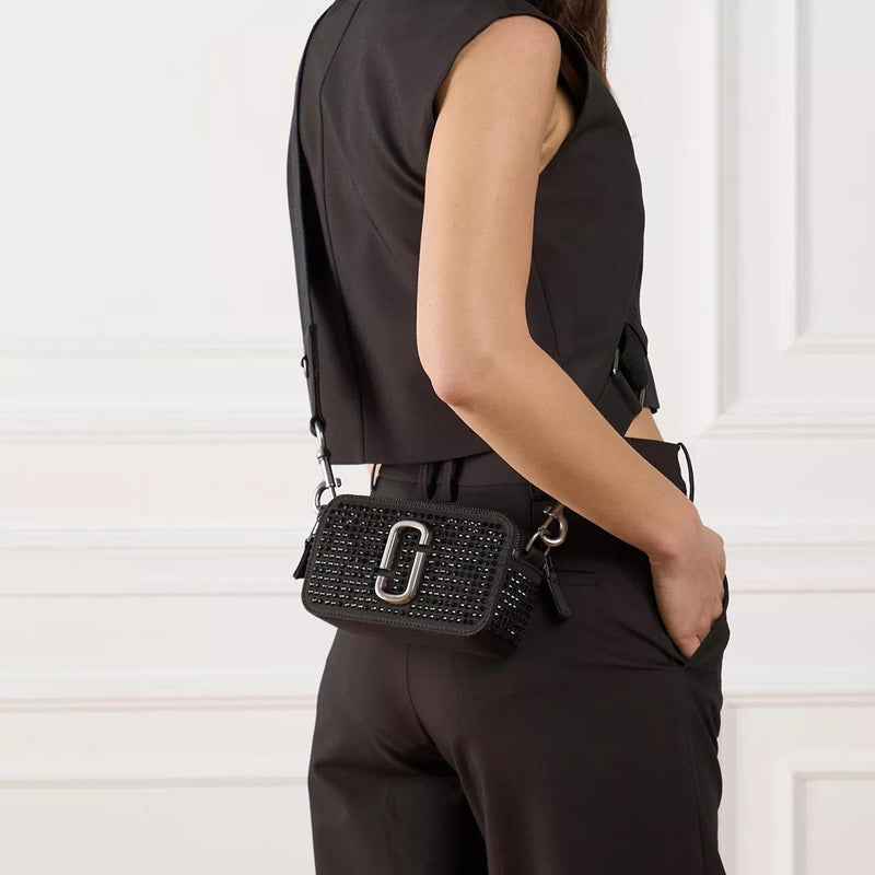 Marc Jacobs The Mini Bag The Crystal Canvas Snapshot Black Crossbody Bag 2001-A0270534-zoom-