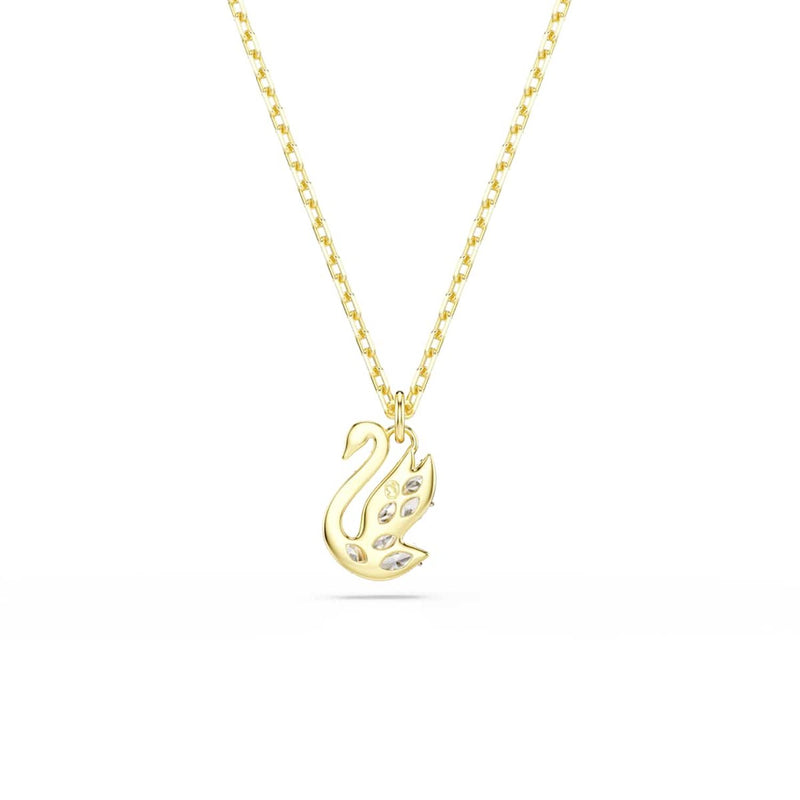 Swarovski Schwanen-Pavé-Halskette in Goldoptik 5754626-zoom-