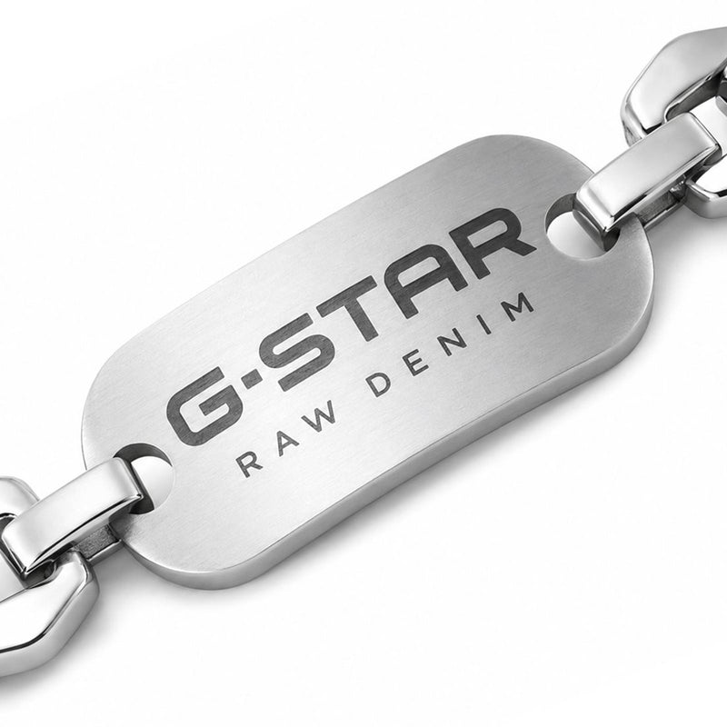 G-Star ZipPoint Silbernes Stahlarmband GSJ.104.03-zoom-