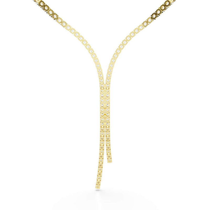 Swarovski Matrix Tennis Halskette in Goldoptik 5750601-zoom-