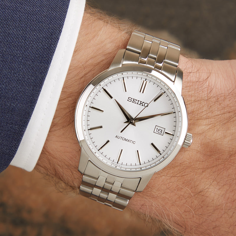 Seiko herren Uhr Silber SRPH85K1-zoom-