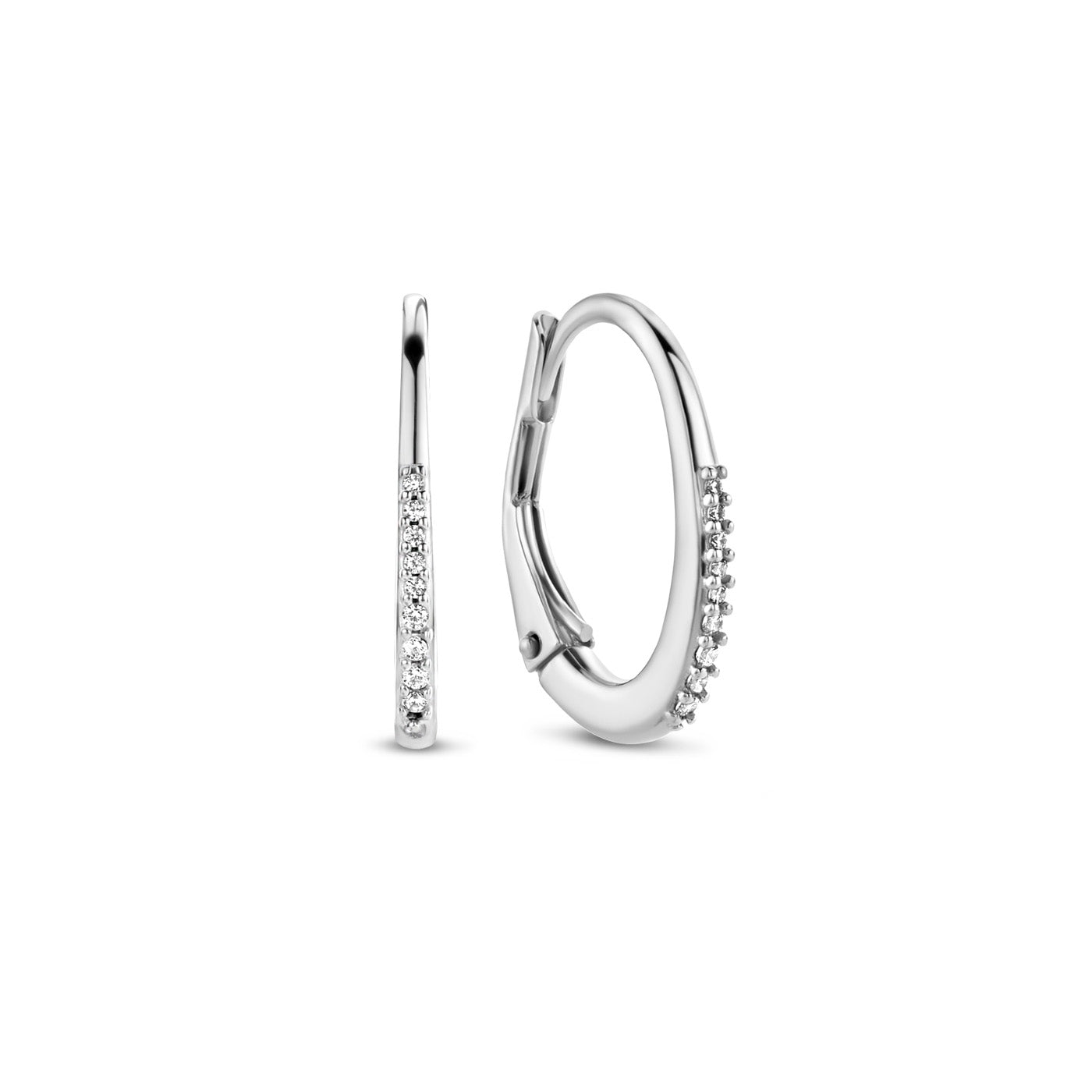Parte Di Me Ponte Vecchio Pitti 925 Sterling Silver Hoop Earrings PDM36012