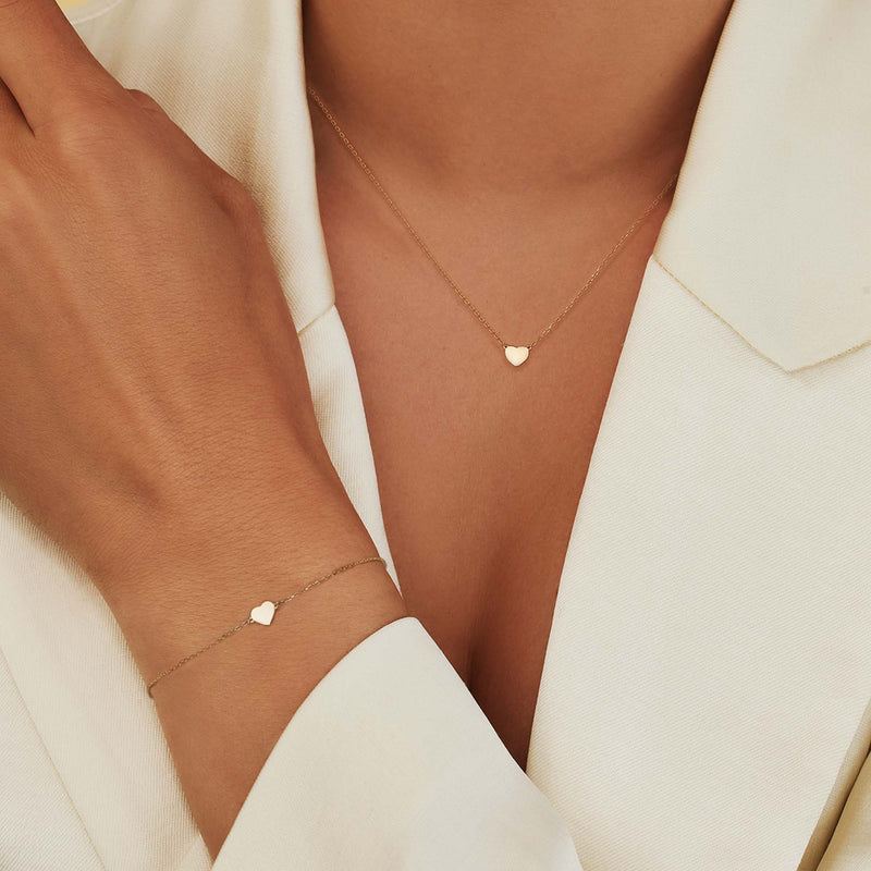 Isabel Bernard Cadeau d'Isabel 14 Karat | Gold Halskette und Armband Geschenksets IB90062-zoom-