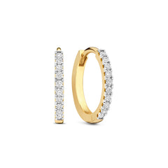 Isabel Bernard De la Paix Madeline 14 karat gold hoop earrings with diamond 0.09 carat IBD360033