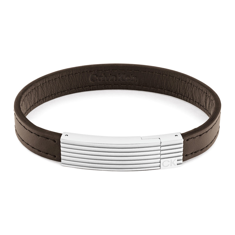 Calvin Klein Leather Bracelet 2002-CJ35000268-zoom-