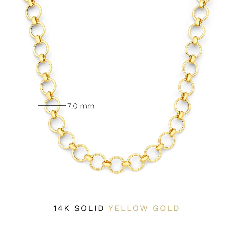 Isabel Bernard Belleville Axelle 14 Karat | Gold Kette Halskette IB340163-zoom-