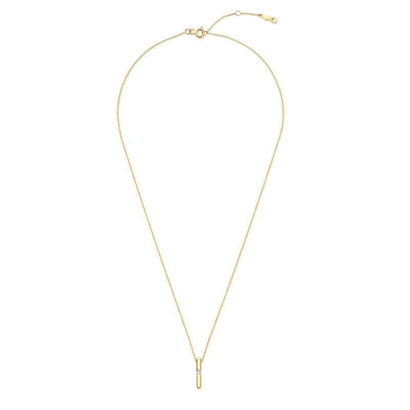 Isabel Bernard De la Paix Flavie 14 Karat gold necklace with diamond 0.03 carat IBD350027-zoom-