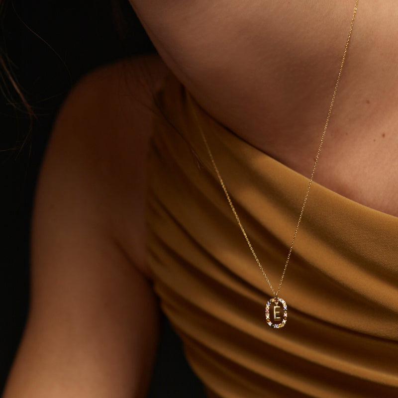 P D Paola 925 Sterling Silberen Goldfarbene Buchstabe V Kette CO01-281-U-zoom-