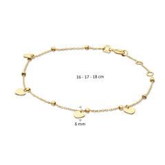 Jackie Gold Cuore 14 Karat Gold Bracelet JKB24.471
