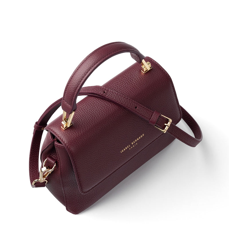 Isabel Bernard Femme Forte Heline Bordeaux Kalbsleder Handtasche IB21121-zoom-