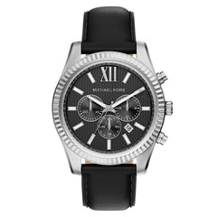 Michael Kors Lexington Round Black Dial Watch MK9256