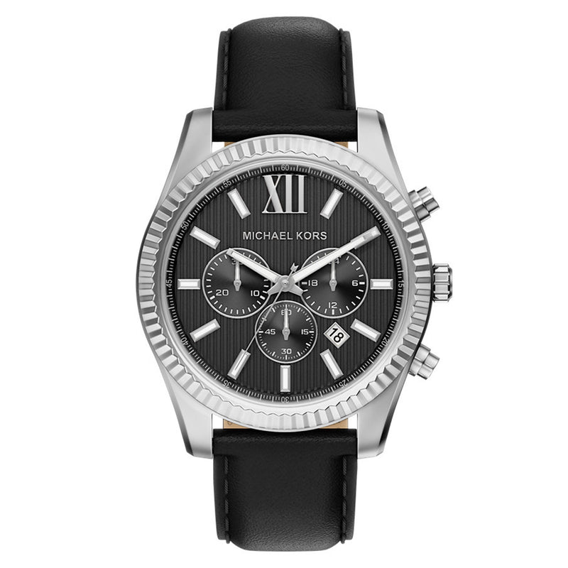 Michael Kors Lexington Round Black Dial Watch MK9256-zoom-
