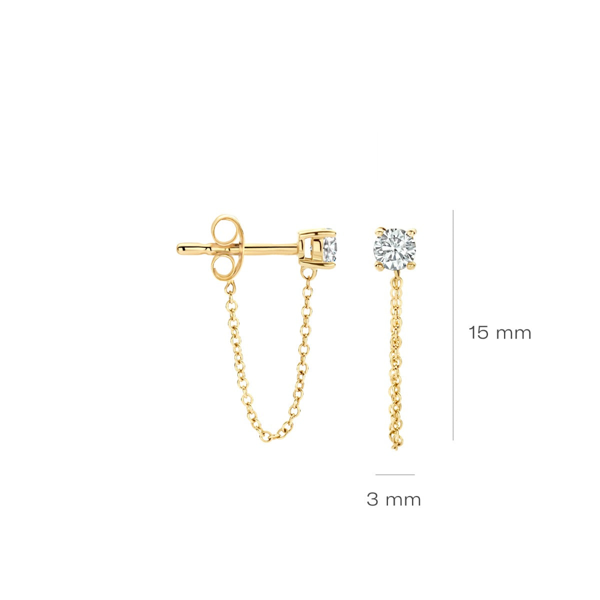 Blush 14 karat gold Ear Stud 7345YZI