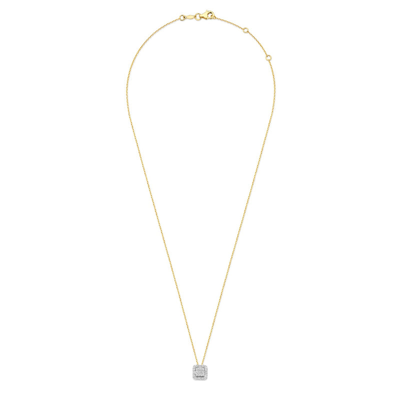 Isabel Bernard De la Paix Elena 14 Karat Goldkette mit Diamant 0.18 ct IBD350030-zoom-