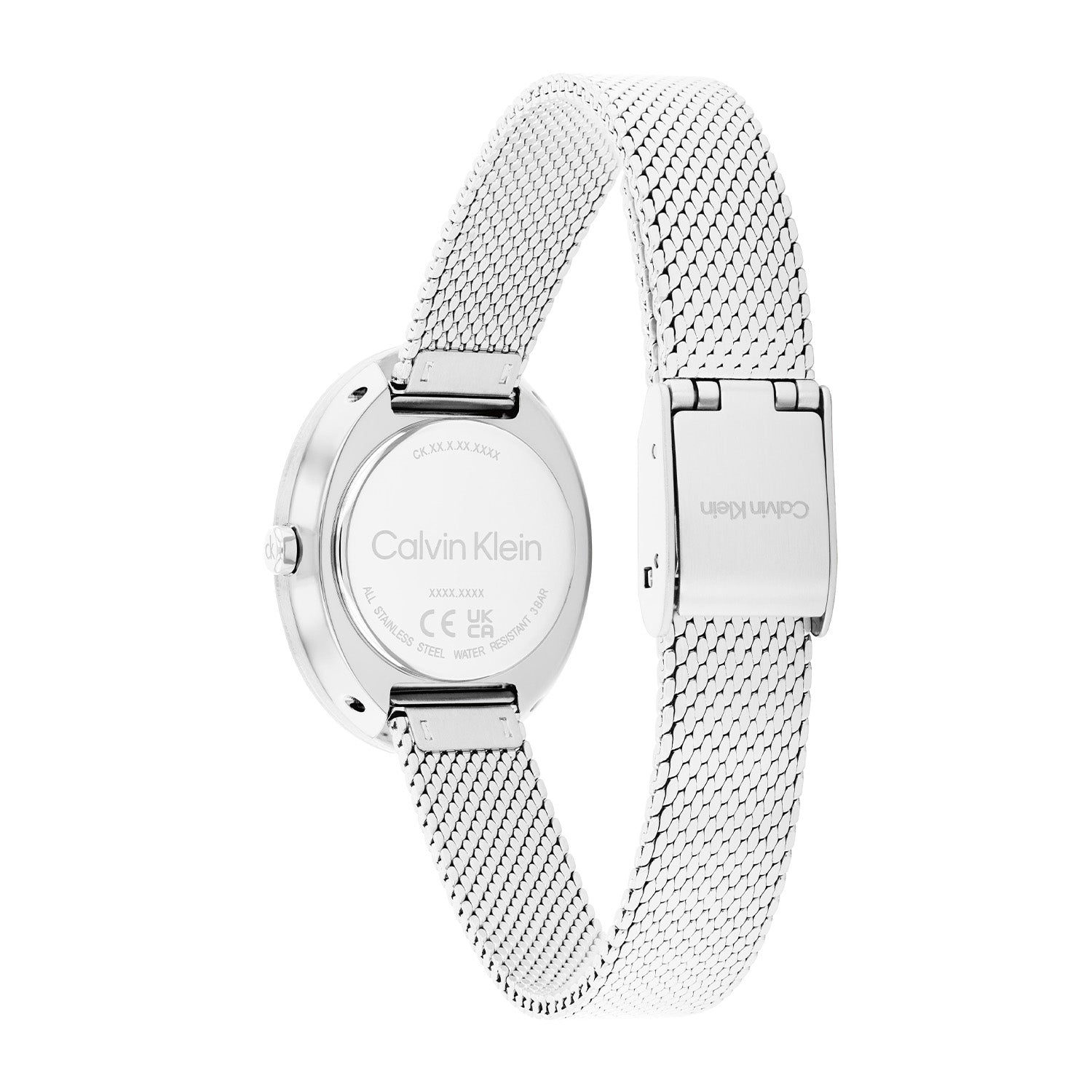 Calvin Klein Twisted Bezel Zwart Dames Horloge 2002-CK25100151