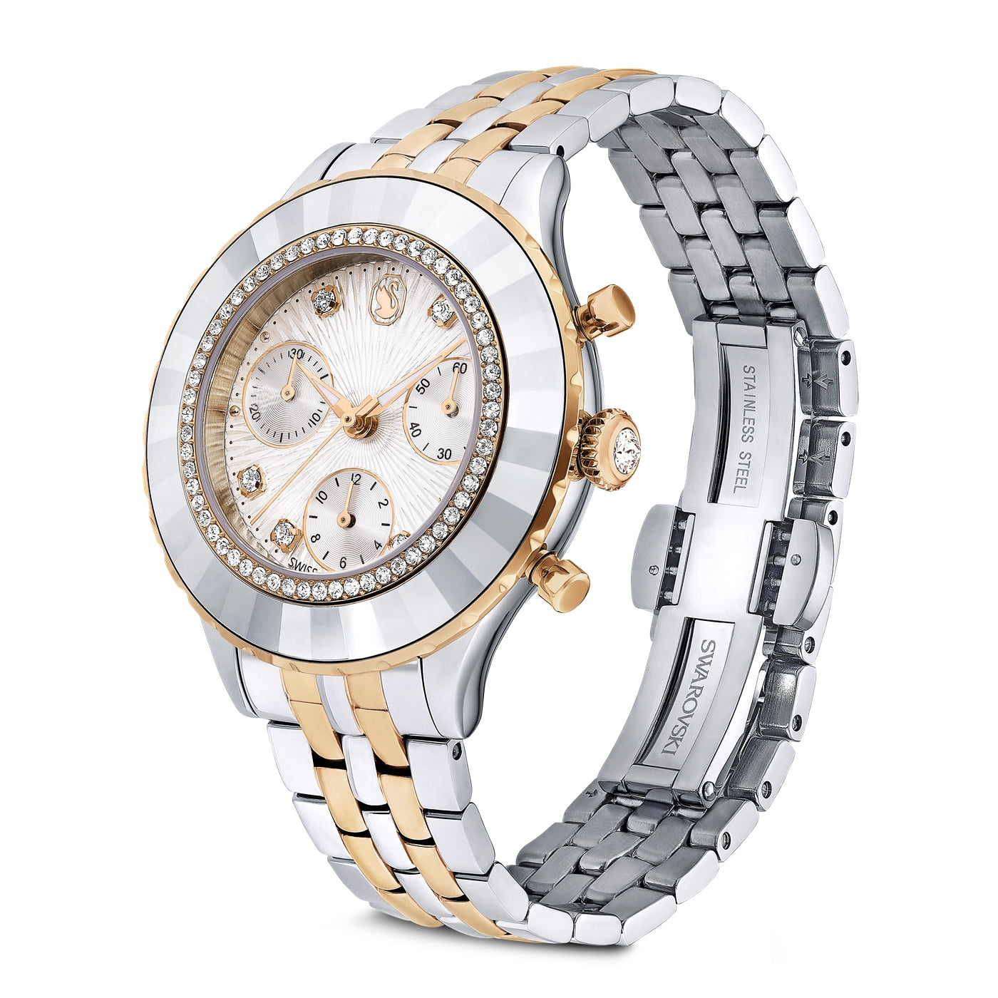 Swarovski Octea Chrono Silver Watch 5672937