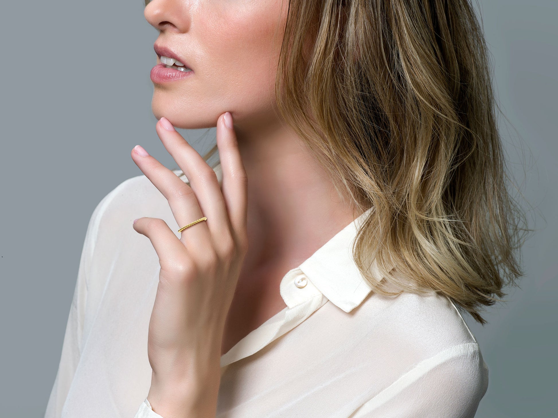 Blush 14 Karaat Gouden Ring 1118YGO/52 (Maat: 52)