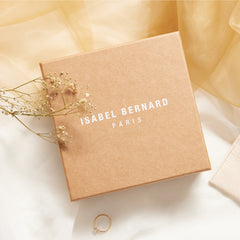 Isabel Bernard Honoré Aveline Taupe Leather Card Holder made of Calfskin IB27017