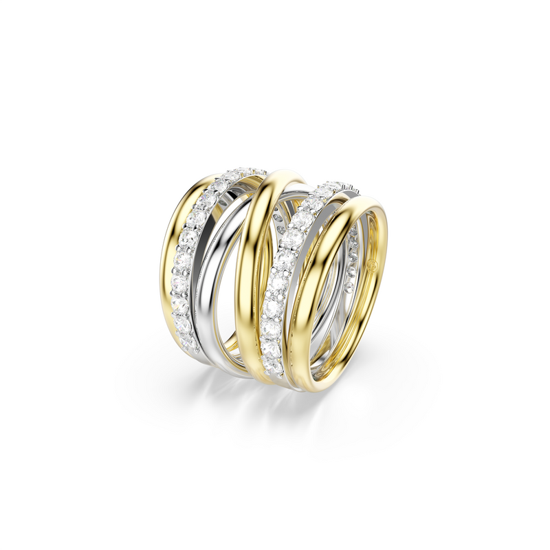 Swarovski Hyperbola Gold Plated Ring 5740413-zoom-