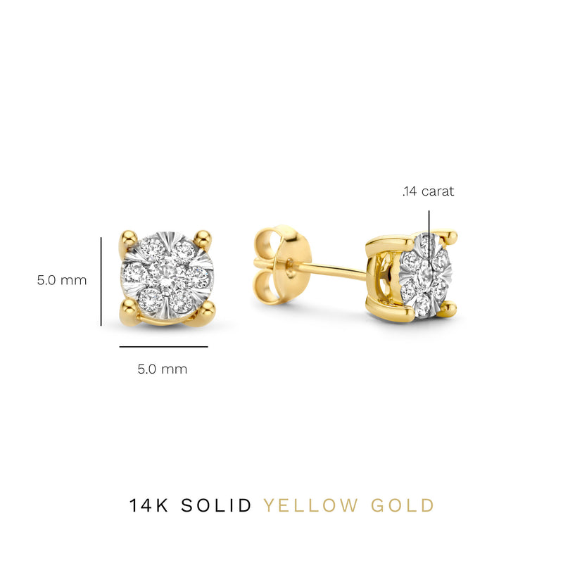Isabel Bernard De la Paix Hanaé 14 Karat | Gold Ohrstecker | Diamant 0.28 Karat | IBD360013-zoom-