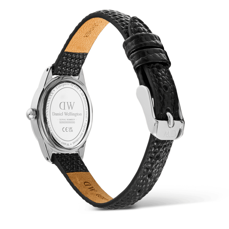 Daniel Wellington Ophelia Mini Black Lizard Silber Damen Uhr DW00100887-zoom-