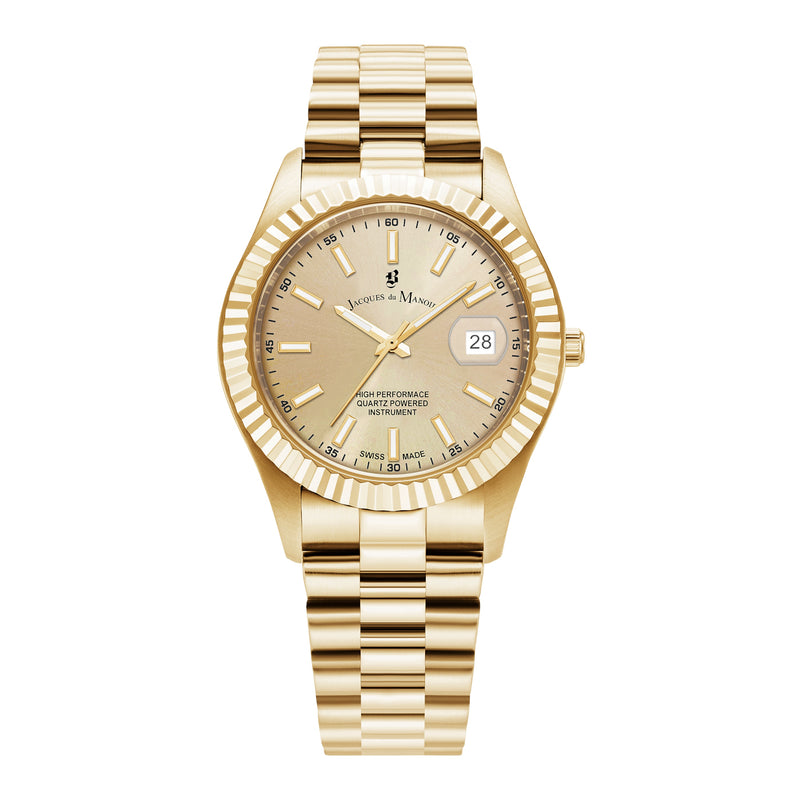 Jacques du Manoir Inspiration herren Uhr Gold JWG03002-zoom-