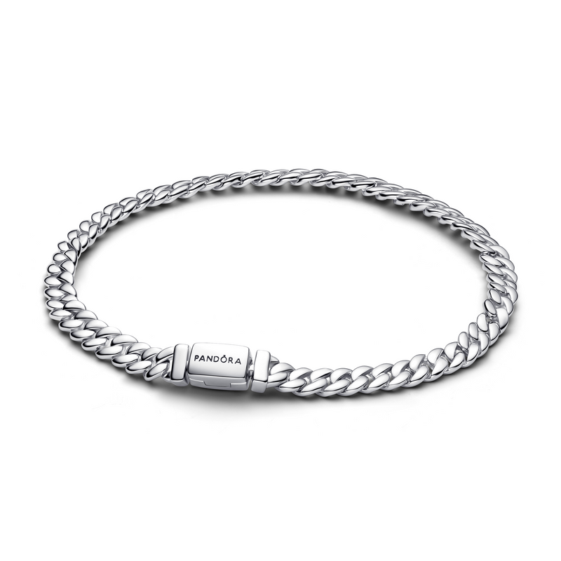 Pandora Timeless 925 Sterling Silver Cuban Link Bracelet 594367C00-18-zoom-