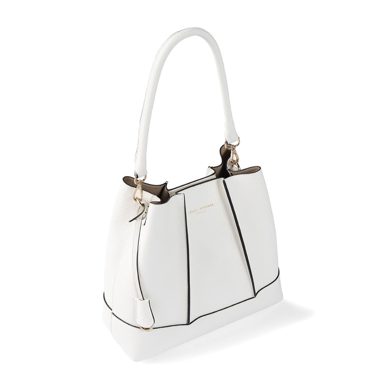 Isabel Bernard Femme Forte Macie Creme Kalbsleder Umhängetasche IB25074-070-zoom-