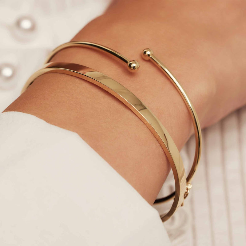 Isabel Bernard Cadeau d'Isabel 14 Karat Gold Armband, Armreif und Creolen Geschenkset IB90179-zoom-