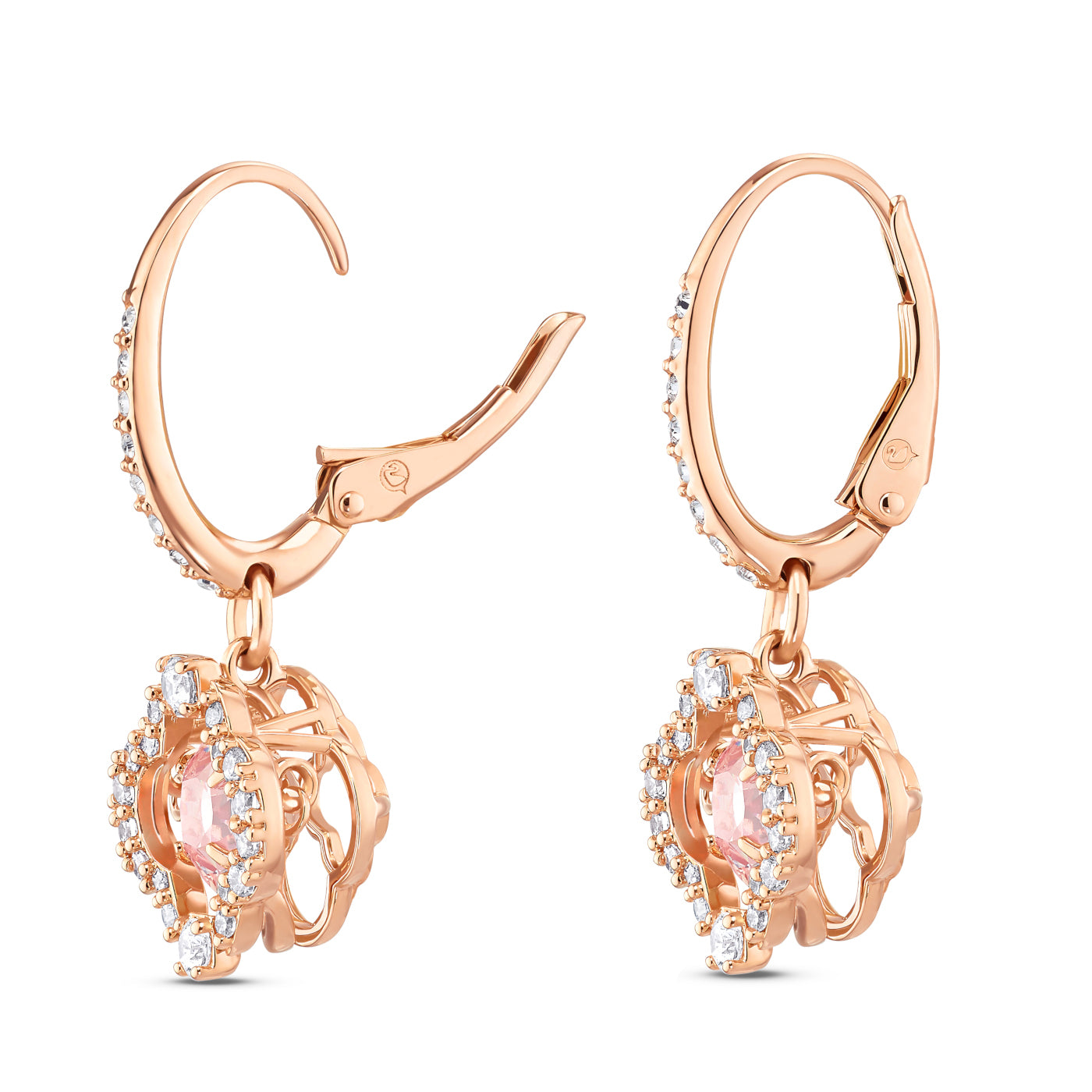 Swarovski Sparkling Rose gold Ear Stud 5516477