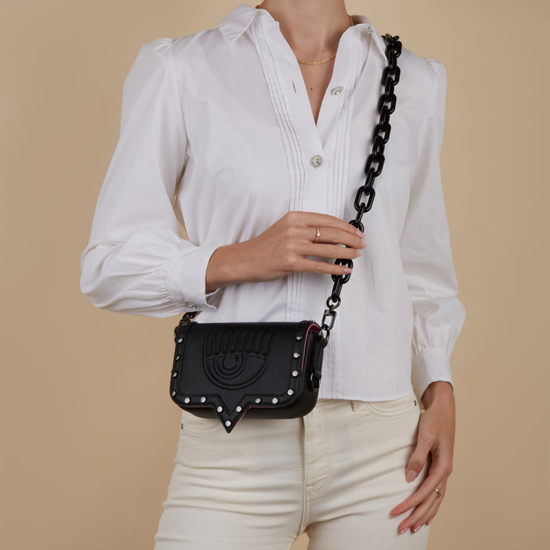 Chiara Ferragni Eyelike damen Umhängetasche Schwarz 75SB4BA2-ZS518-899-zoom-