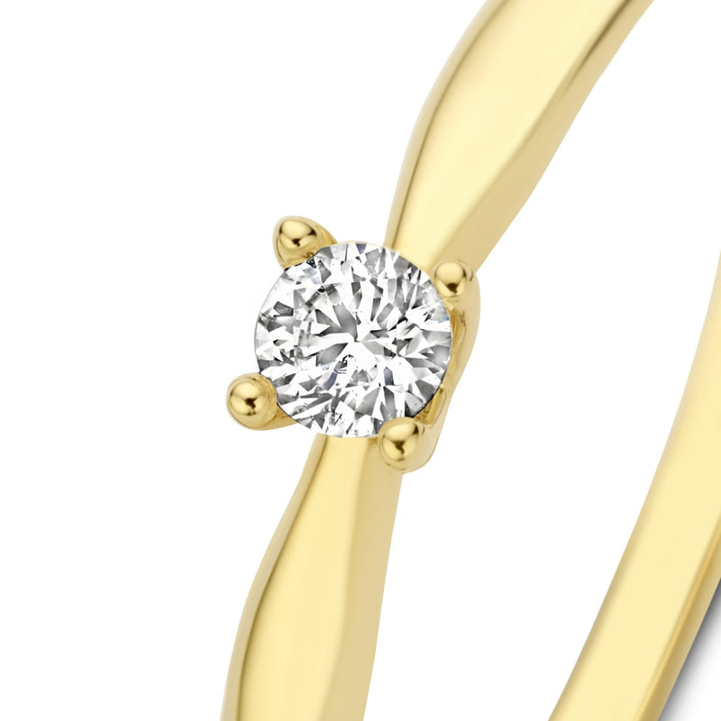 Isabel Bernard De la Paix Christine 14 Karat | Gold Ring | Diamant 0.10 Karat | IBD330003-56-zoom-