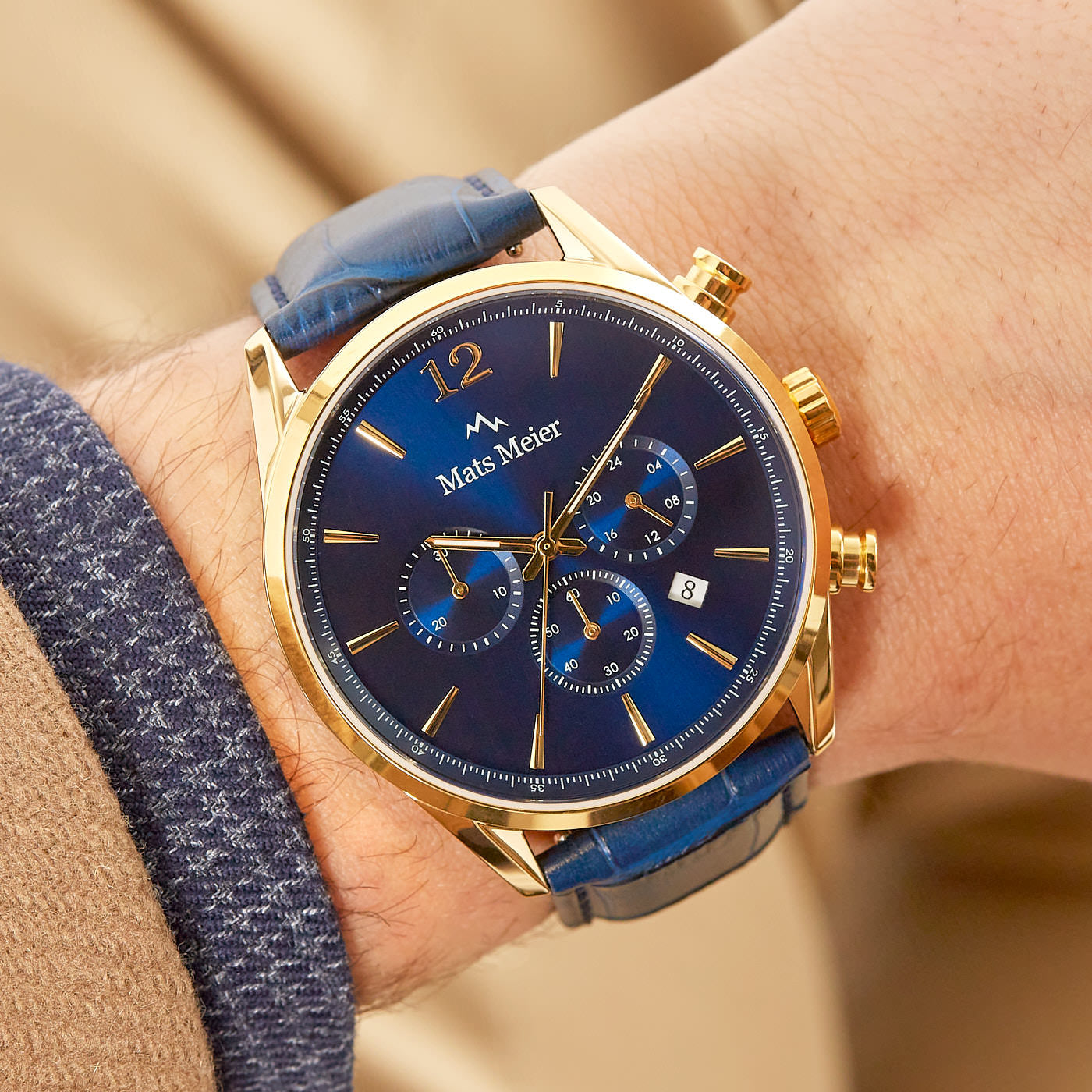 Mats Meier Grand Cornier Chrono Blue Watch MM00123