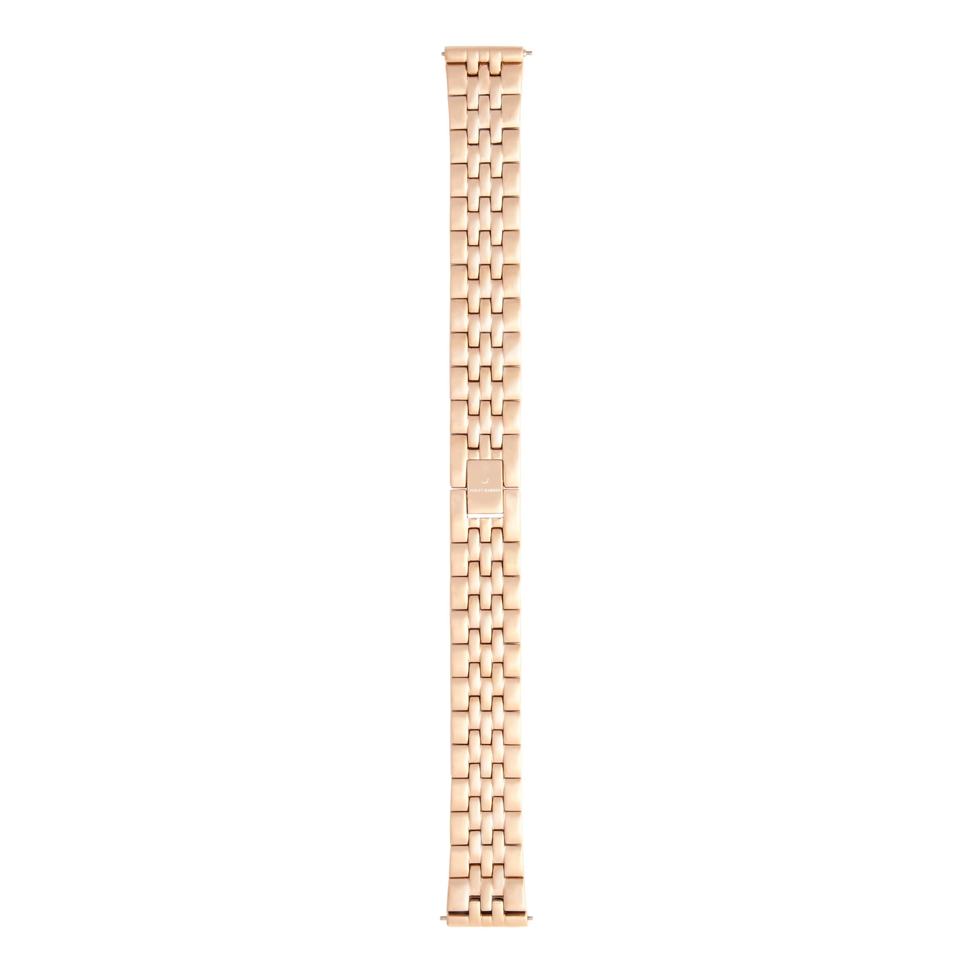 Violet Hamden Dawn Roesgoldcoloured stalen Watchstrap (16 mm) VH42004