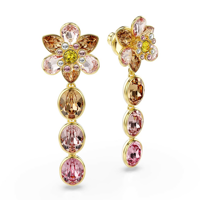 Swarovski Idyllia Goldfarbene Ohrringe 5732381-zoom-