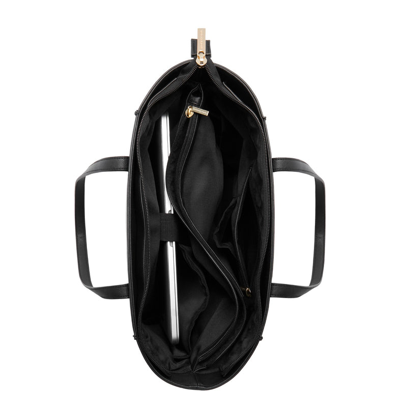 Violet Hamden Essential Bag Schwarzer Shopper mit 13-Zoll-Laptopfach VH25035-801-zoom-