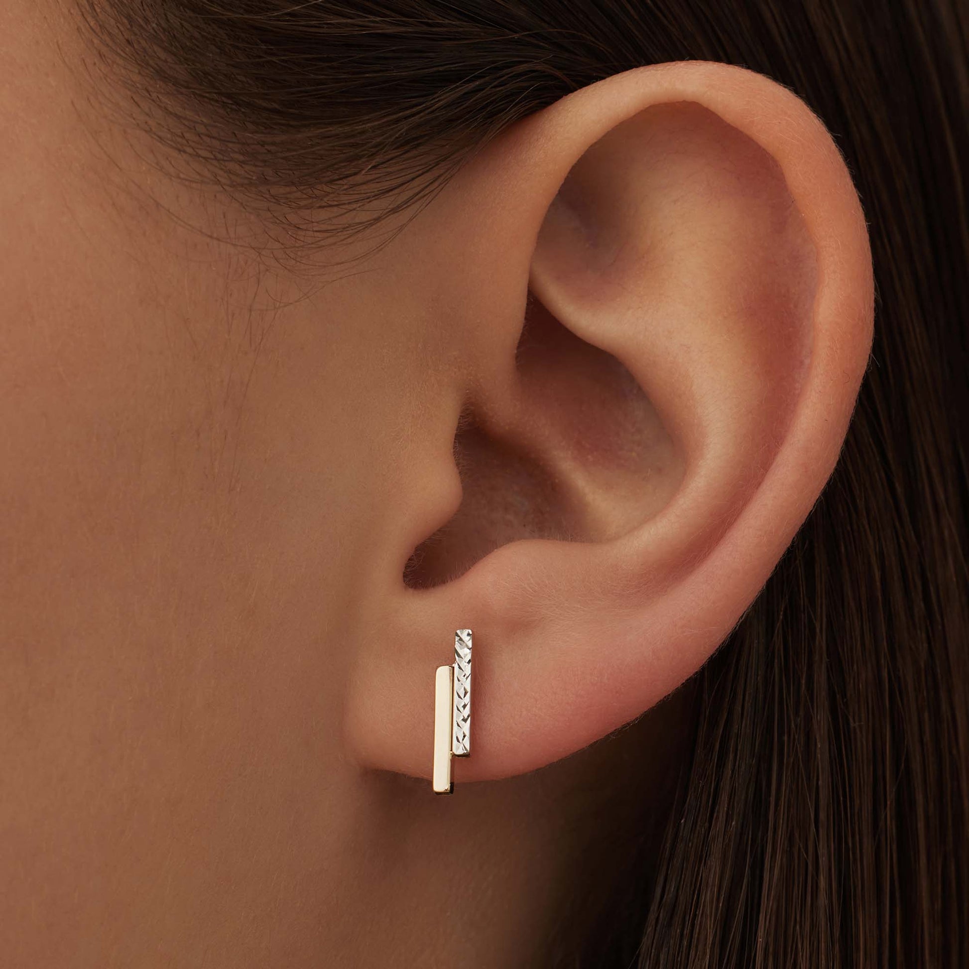Isabel Bernard Le Marais Alice 14 Carat Golden Ear Studs IB360216