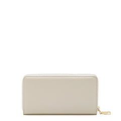 Isabel Bernard Honoré Léa Beige Calfskin Zip Wallet IB23012