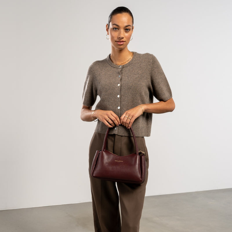 Isabel Bernard Honoré Eve Bordeauxrote Handtasche aus Kalbsleder IB21133-052-zoom-
