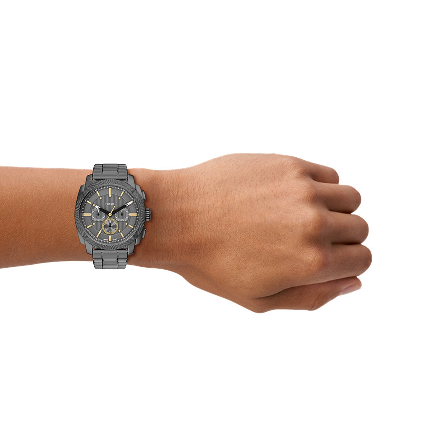 Fossil Machine Round Grey Dial Watch FS6160